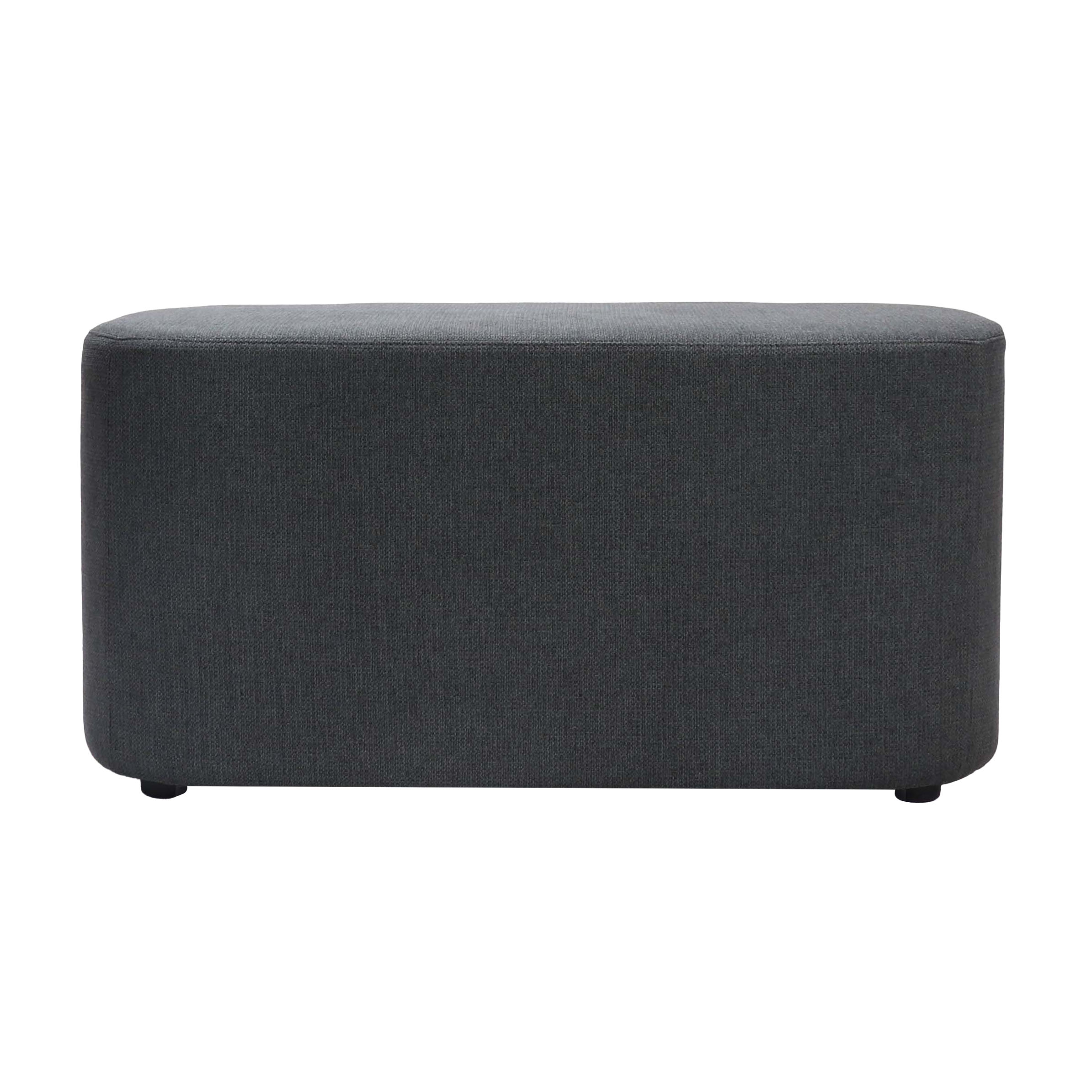 Kali Rectangle Ottoman - Charcoal